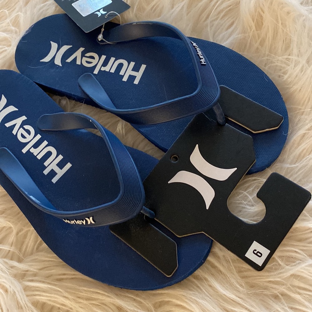 New HURLEY flip flops